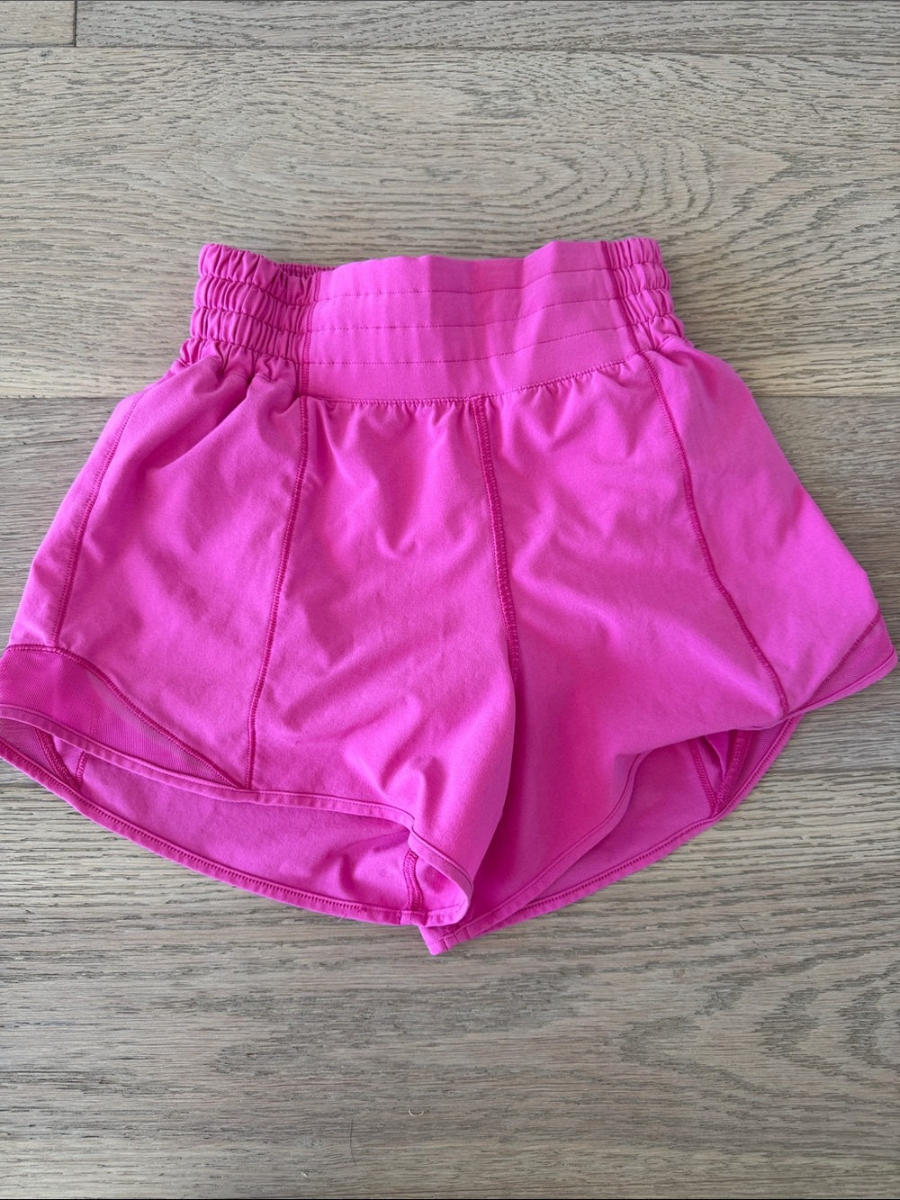 lululemon athletica Hot Pink Ruched Waist Athletic Shorts